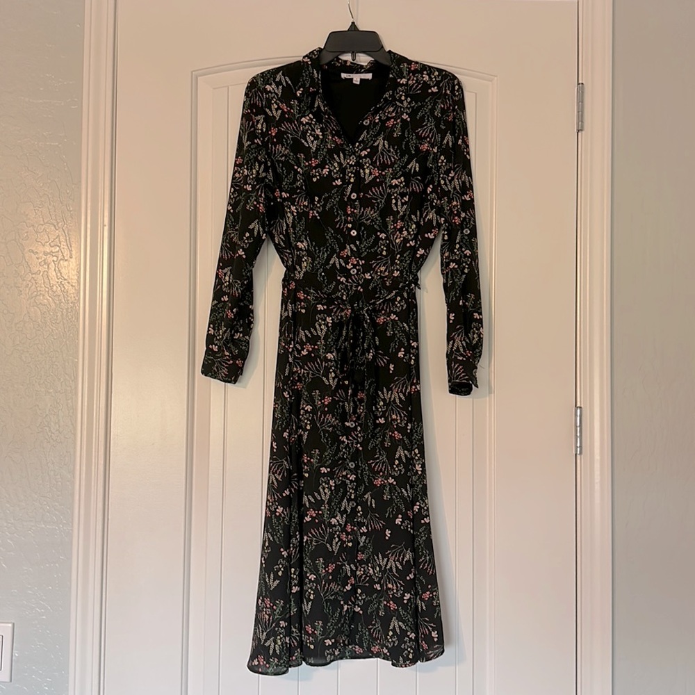DR2 Floral Midi shirt dress
